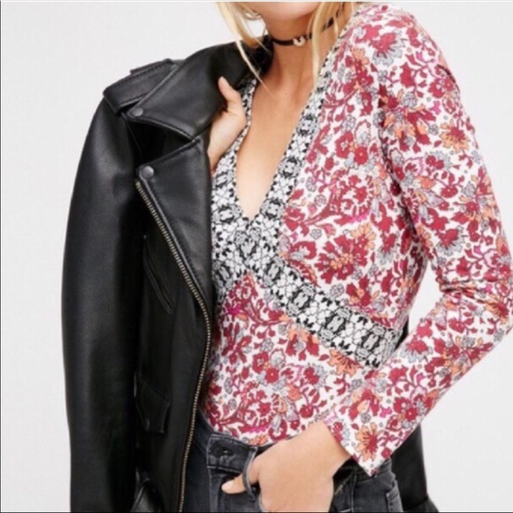 Intimately free people long sleeve floral bodysuit - Picture 1 of 3